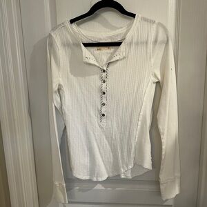 We The Free Women's White Long Sleeve Top size medium